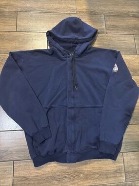 Bulwark FR  Men's Full Zip Hooded Fleece  Size L